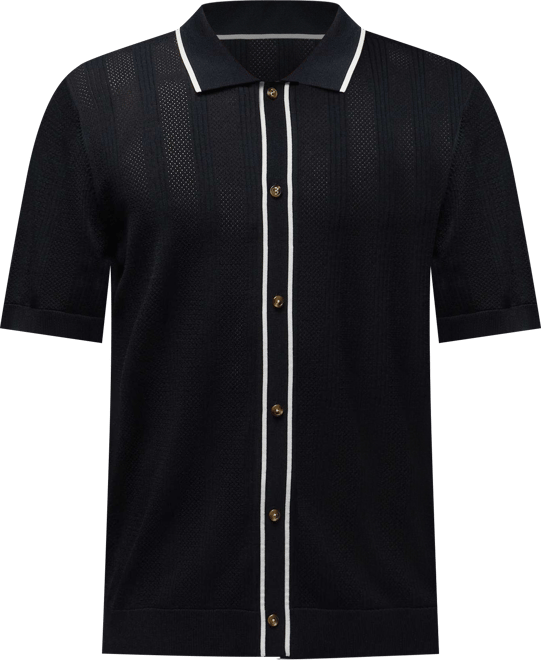 Jordan Sport Playera de golf de tejido Knit con botones para hombre