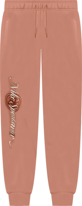 Nike Sportswear Club Fleece Pants con gráfico de tiro medio para mujer