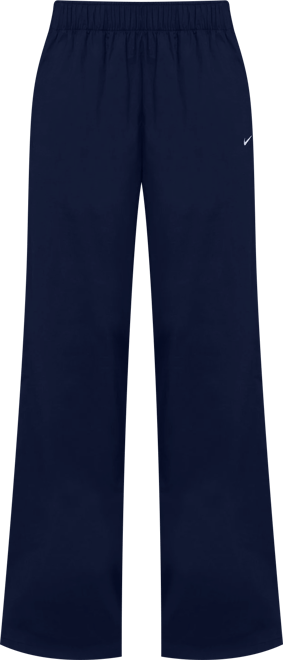 Nike Sportswear Chill Poplin Pants de tiro alto con dobladillo abierto holgados para mujer