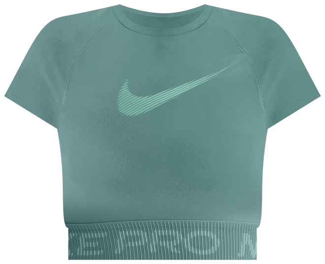 Nike Pro Playera de manga corta Dri-FIT con gráfico cropped para mujer