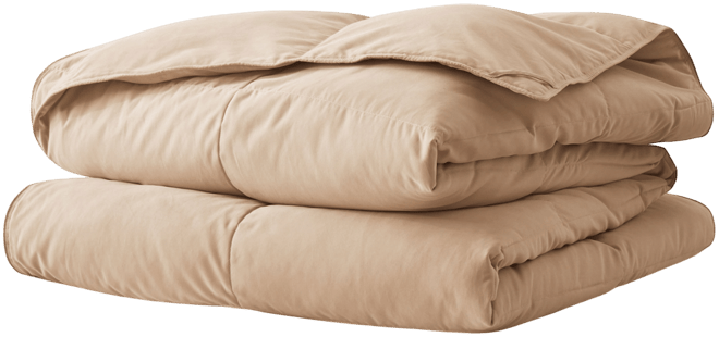 Noiseless Lightweight Goose Feather Down Comforter, California King