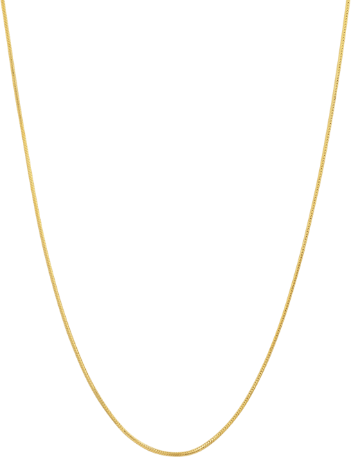 Women's 14K Gold Plated Snake Chain Necklace