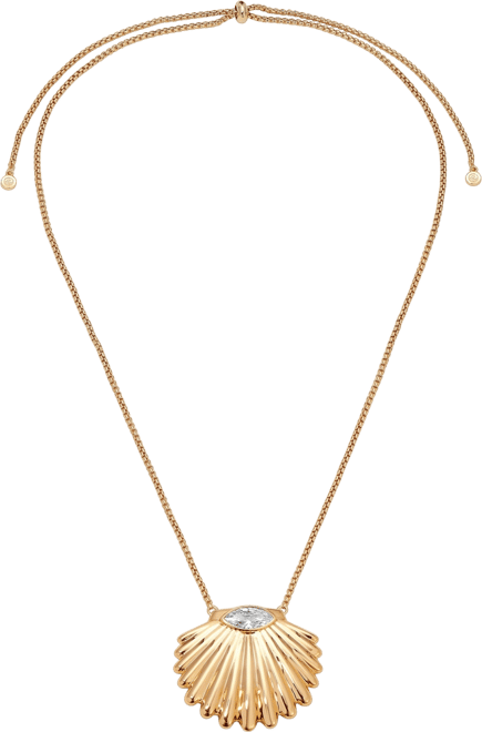 Scallop Crystal Necklace