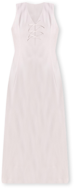 Women's Front Bow Tie Midi Dress