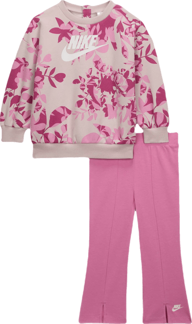 Nike Baby (12-24M) Floral Camo Crew and Leggings Set