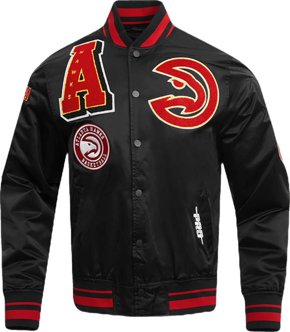 Pro Standard Atlanta Hawks Mashup Rib Satin Jacket