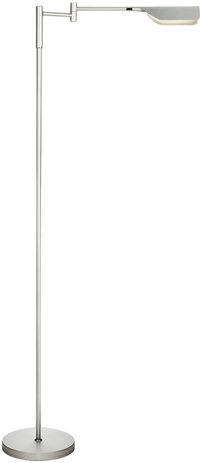 Leaf Modern Pharmacy Reading Led Floor Lamp with Adjustable Neck (53")