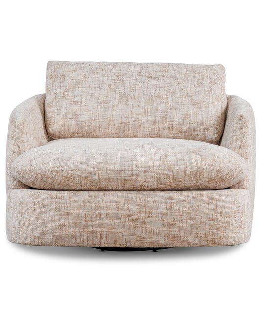 Rhyder 43" Fabric Accent Swivel Chair, Exclusively at Macy's