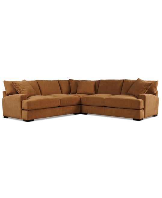 Rhyder 3-Pc. Fabric L Sectional, Exclusively at Macy's