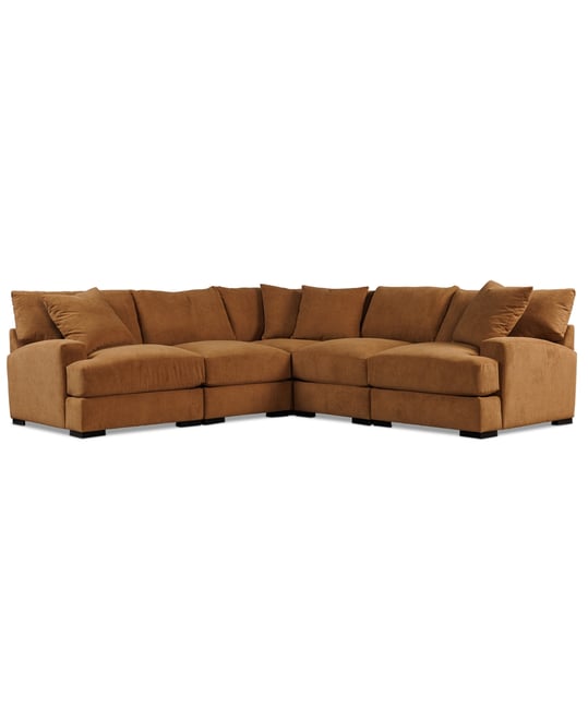 Rhyder 111" 5-Pc. Fabric L Sectional, Exclusively at Macy's