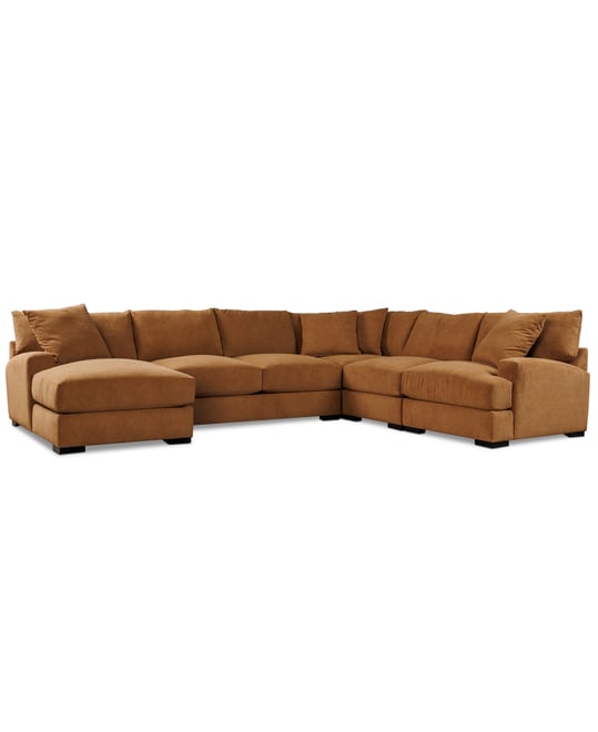 Rhyder 5-Pc. Fabric Chaise Sectional, Exclusively at Macy's