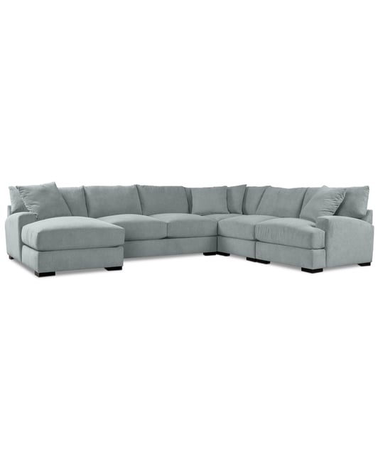 Rhyder 5-Pc. Fabric Chaise Sectional, Exclusively at Macy's