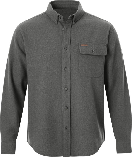Men's Long Sleeve Extra Heavyweight Chamois Flannel Shirt