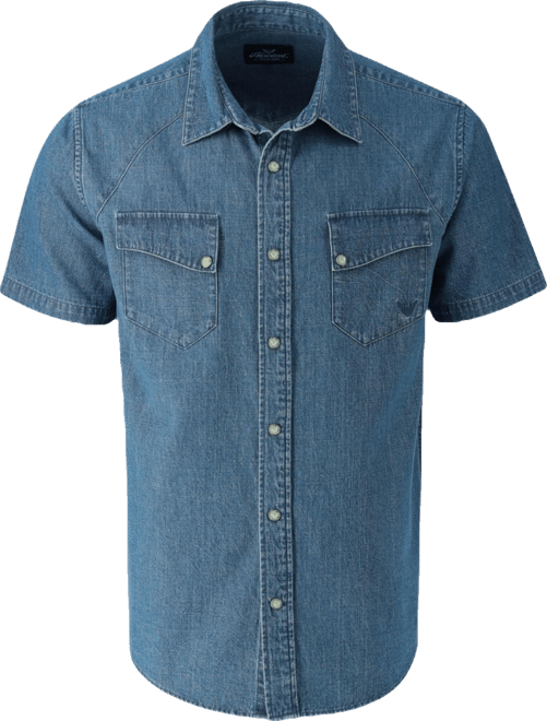 Big & Tall Western Short Sleeve Snap Up Shirt