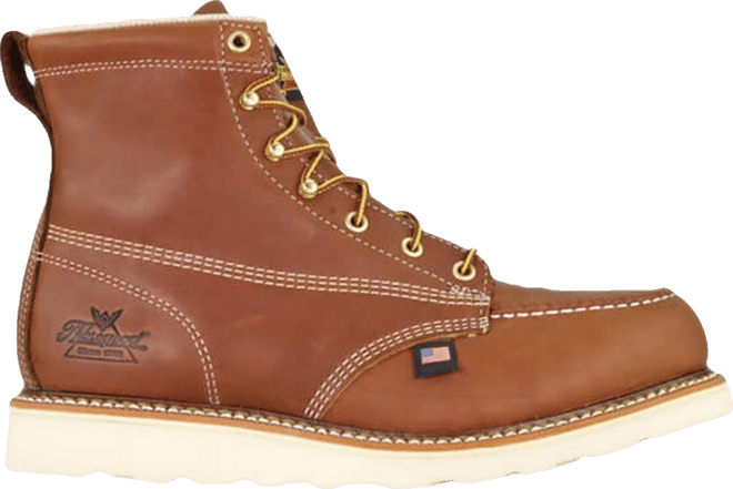 Men's American Heritage 6" Tobacco Safety Toe Work Boots for Men