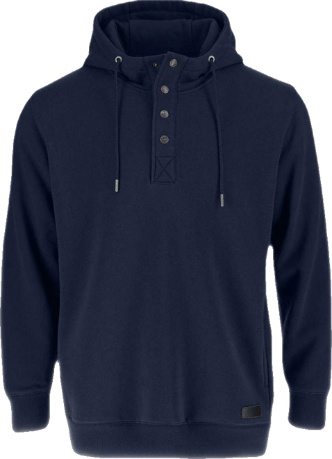 Men's Quarter Snap Hoodie, Heavyweight Pullover Workwear Sweatshirt