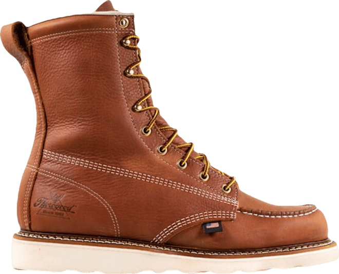 Men's American Heritage 8" Tobacco Moc Toe Work Boots for Men