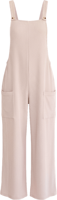 Women's Wide-Leg Knit Overalls