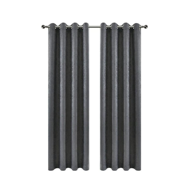 Hotel Chic 2 Pack Light Filtering Grommet Top Window Curtains