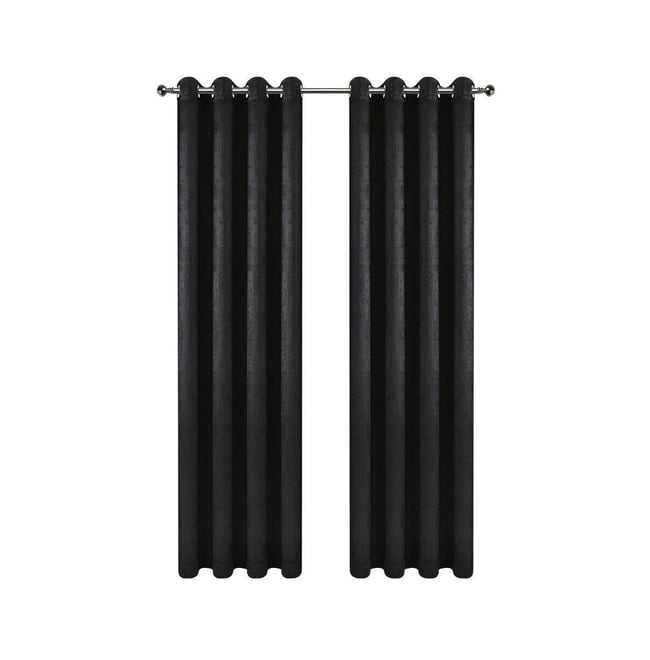 Hotel Chic 2 Pack Light Filtering Grommet Top Window Curtains