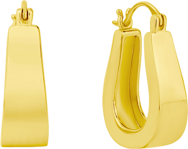 Polished Click Top Hoop Earrings