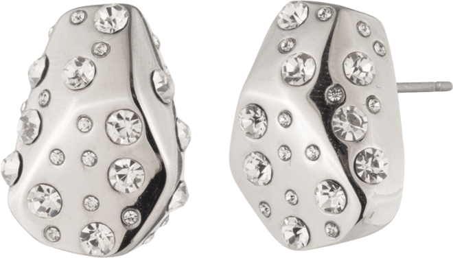 ピアス Givenchy Silver-Tone Pave Nugget Stud Earrings Givenchy Silver-Tone Pavé Nugget Stud Earrings - Macy's