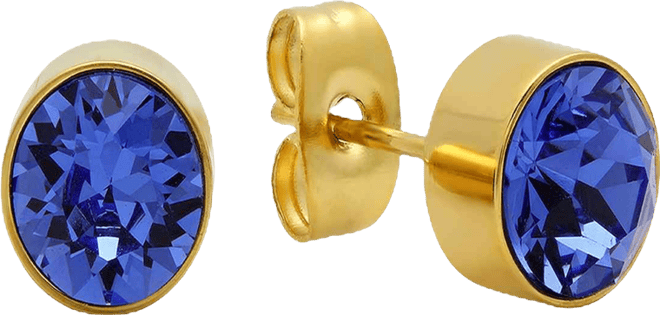 Women's 18Kt Gold-Plated Stainless-Steel Stud Earrings