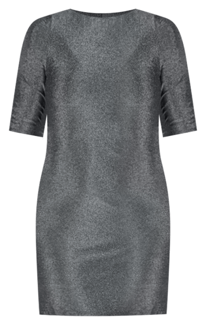 Petite Elbow Length Sleeve Shimmer Bodycon Mini Party Dress