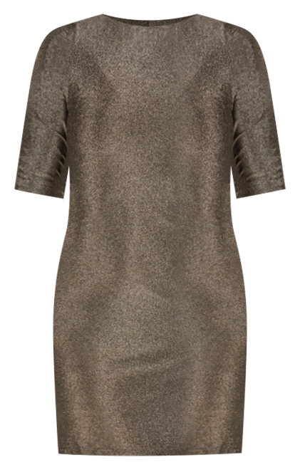 Petite Elbow Length Sleeve Shimmer Bodycon Mini Party Dress