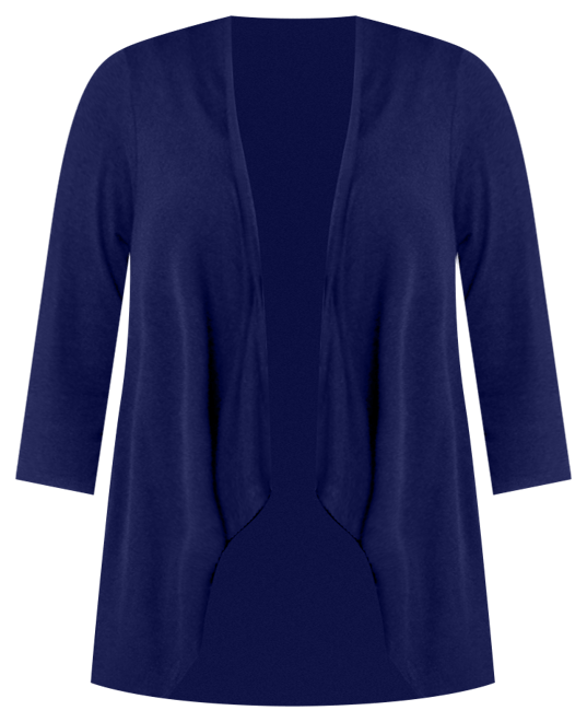 Petite Elbow Length Sleeve Open Cardigan Jacket