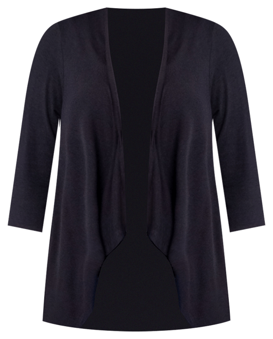 Petite Elbow Length Sleeve Open Cardigan Jacket