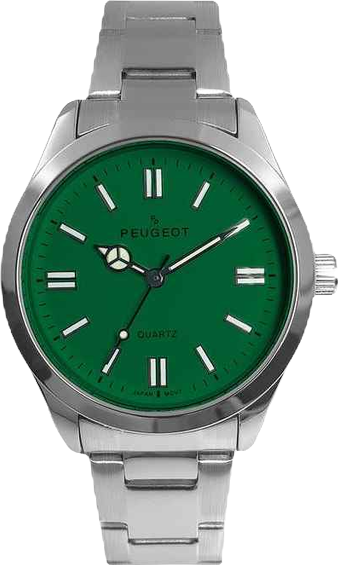 Women's 36mm Sport Watch with Green Dial and Stainless Steel Bracelet