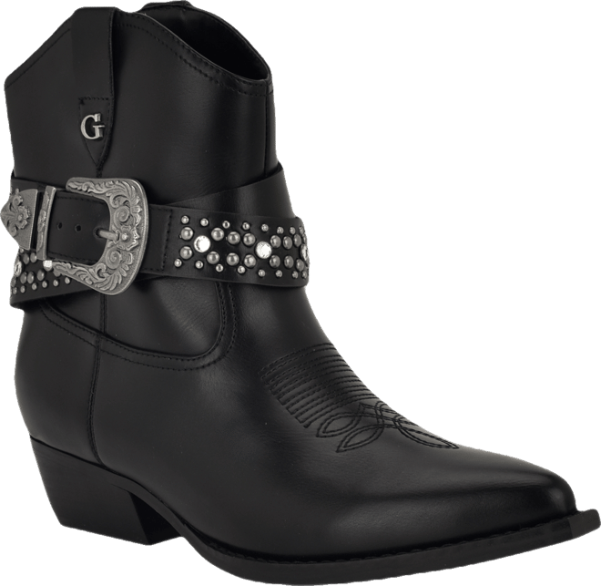 Women's Lansly Embellished Buckle Western Booties