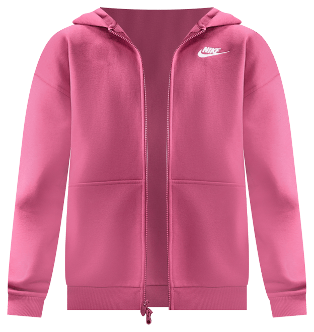Nike Sportswear Club Fleece Big Kids' Oversized Full-Zip Hoodie