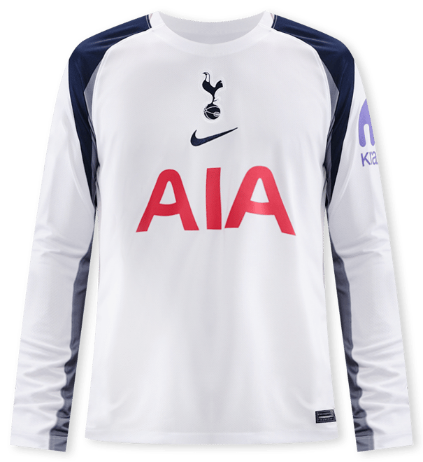 Tottenham Hotspur 2025/26 Stadium Home Men's Nike Dri-FIT Football Replica Long-Sleeve Shirt