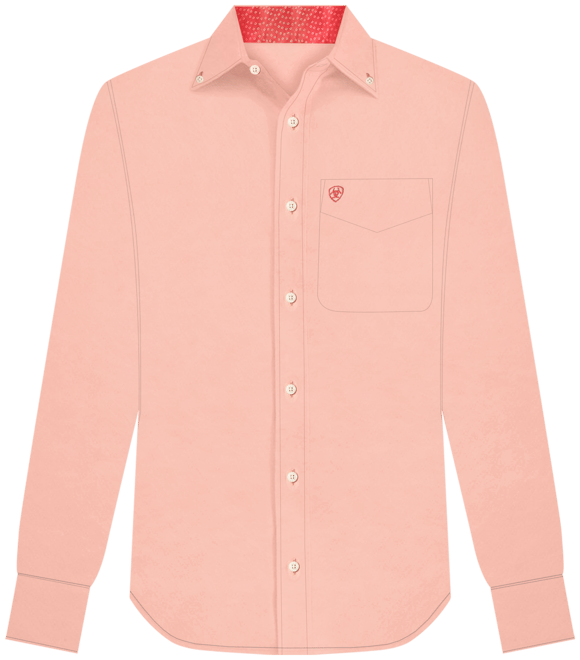 Men's Wrinkle Free Solid Fitted Shirt
