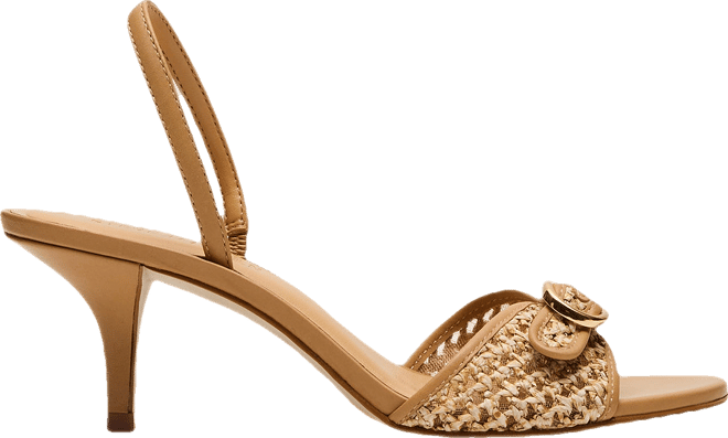 HENRIETTA Raffia Slingback Square-Toe Women's Heel – Steve