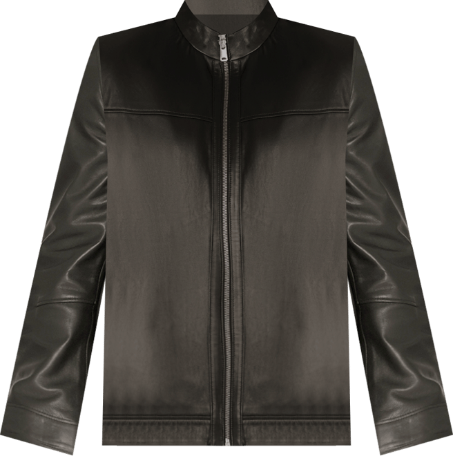 Men's Leather Racer Jacket, Created for Macy's