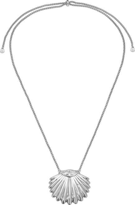 Scallop Crystal Necklace