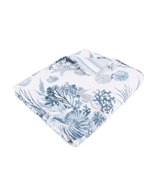 Coral Landing Reversible Quilted Throw, 50" x 60"