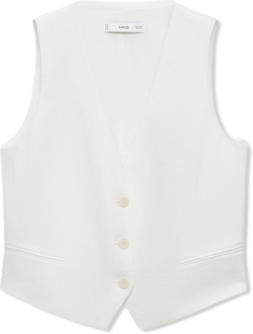 Women's Linen Suit Vest
