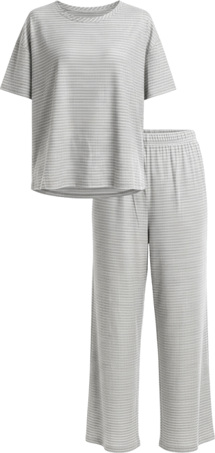 Women's Nautical Ribbed Lounge Pajama Set