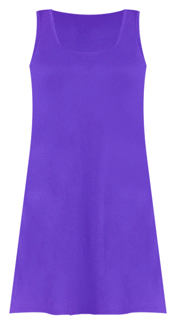 Petite Sleeveless A-Line Fit and Flare Skater Dress