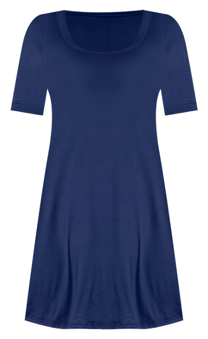 24seven Comfort Petite Apparel A Line Knee Length Dress Elbow Length Sleeves