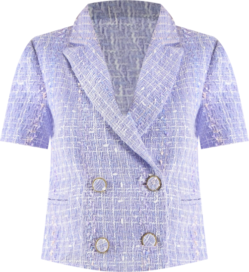 Women's Cropped Tweed Jacket