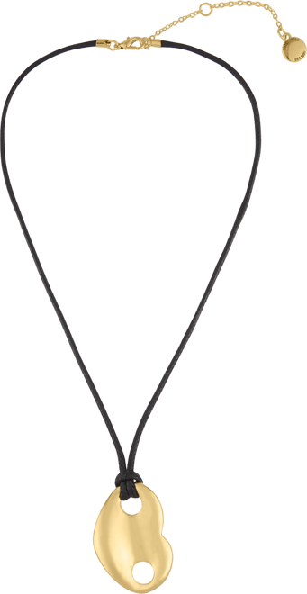 Black Mariner Heart Pendant Necklace