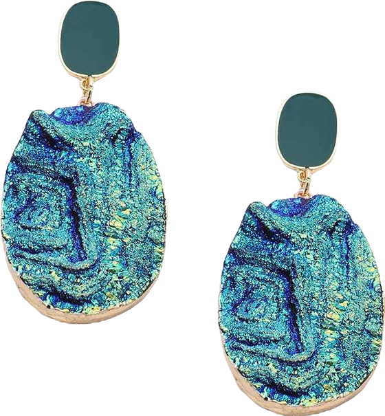 Women's White Under-The-Sea Drop Earrings