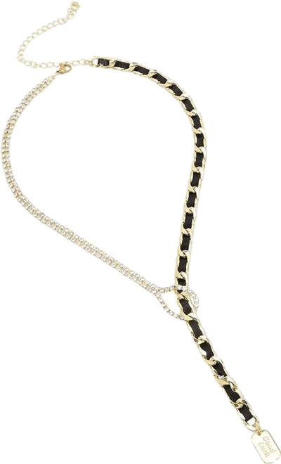 Women's Multicolour Bling Chain Rosary Neckalce