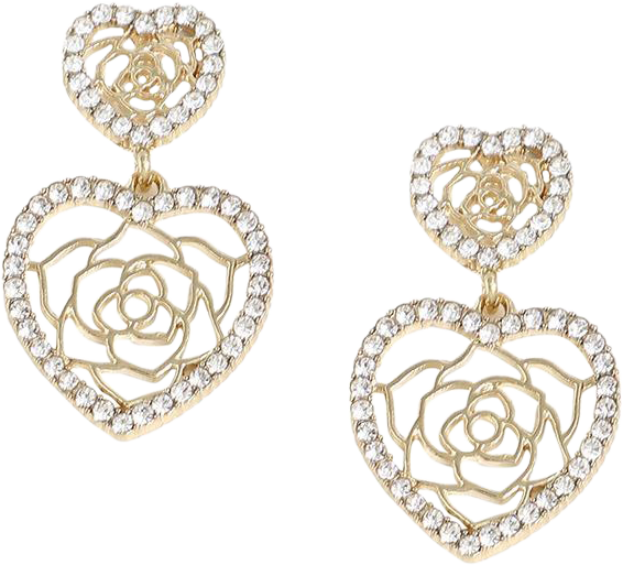 Women's Heart Drop Earrings