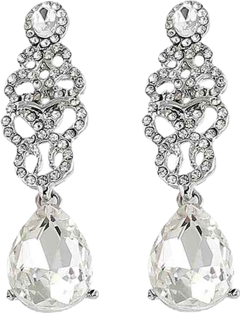 Women's Black Dazzling Drop Earrings